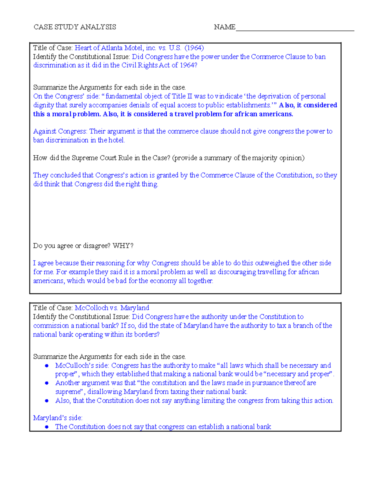 key scotus cases quick overview and analysis