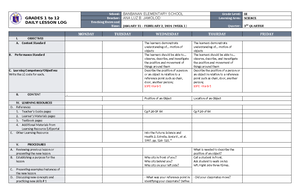 DLL MTB 3 Q3 W1 - pratice materials - GRADES 1 to 12 DAILY LESSON LOG ...