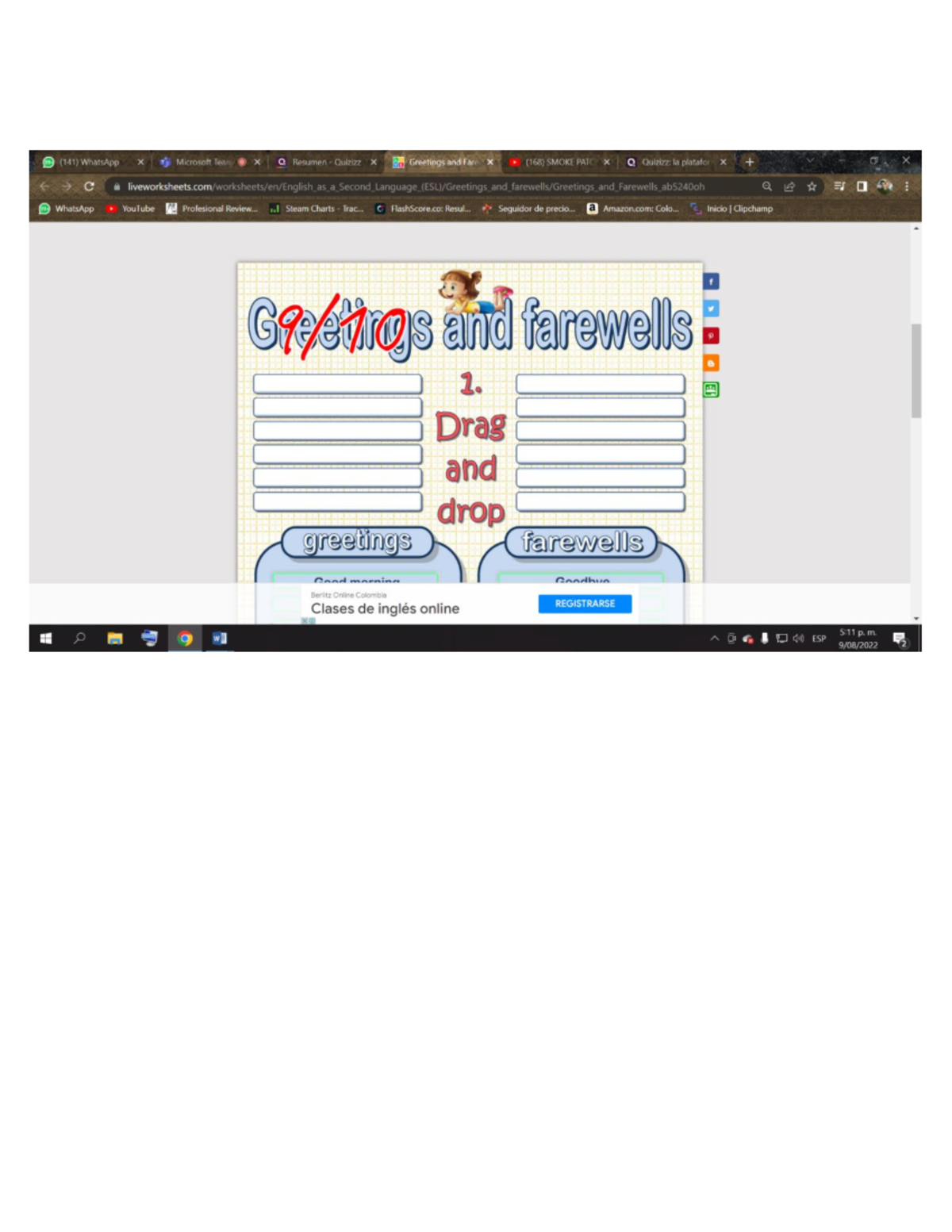 Ingles 09-08-2022 - APUNTES - English dot works 9 - Studocu