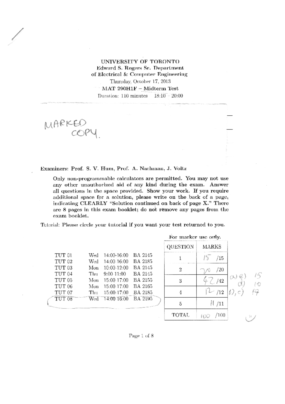 MAT290 H1 2013 9 621446065124 MAT290 2013 midterm - MAT290 - Studocu