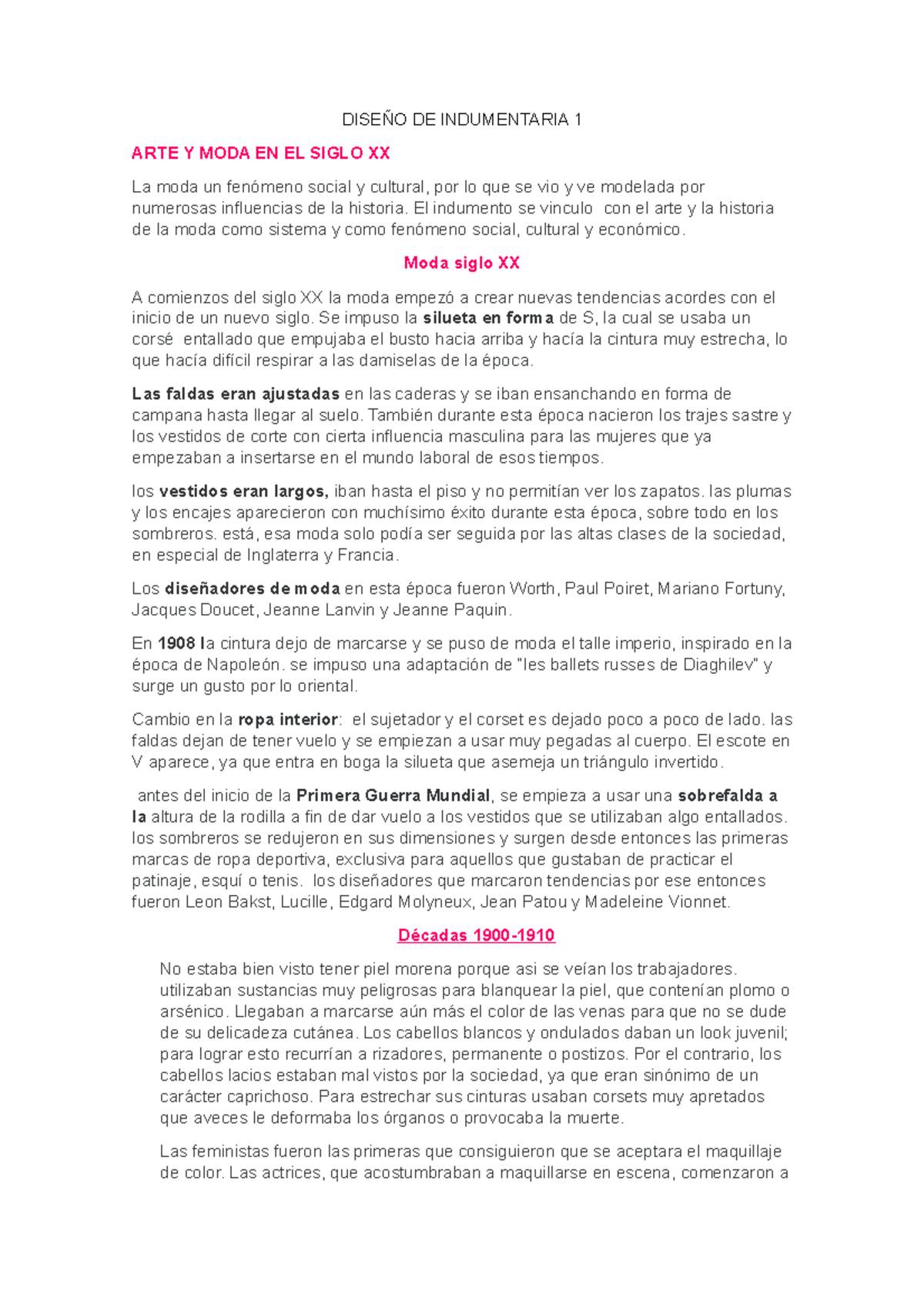Diseño DE Indumentaria 1 - DISEÑO DE INDUMENTARIA 1 ARTE Y MODA EN EL ...