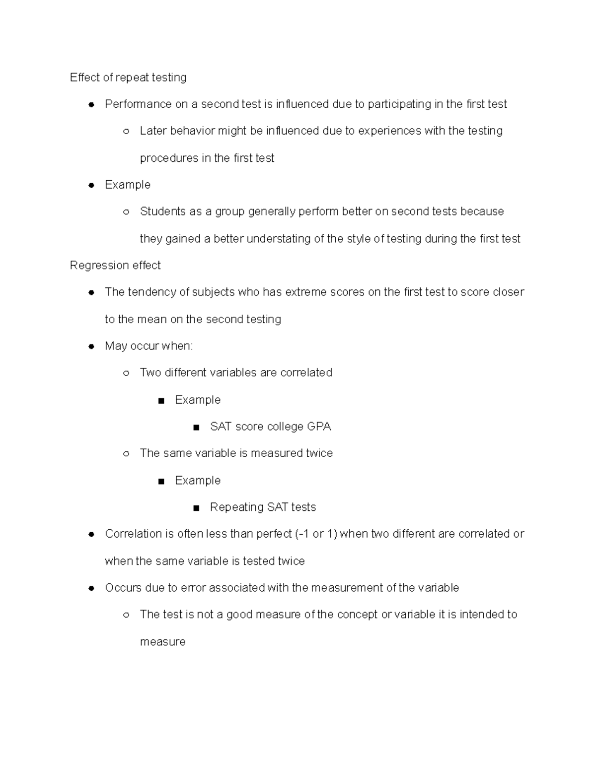 experimental validity psychology