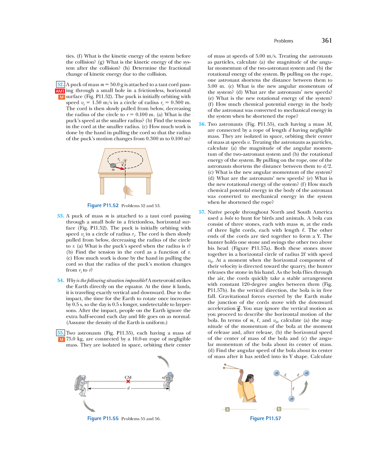 Physics -67 - Problems 361 of mass at speeds of 5 m/s. Treating the ...