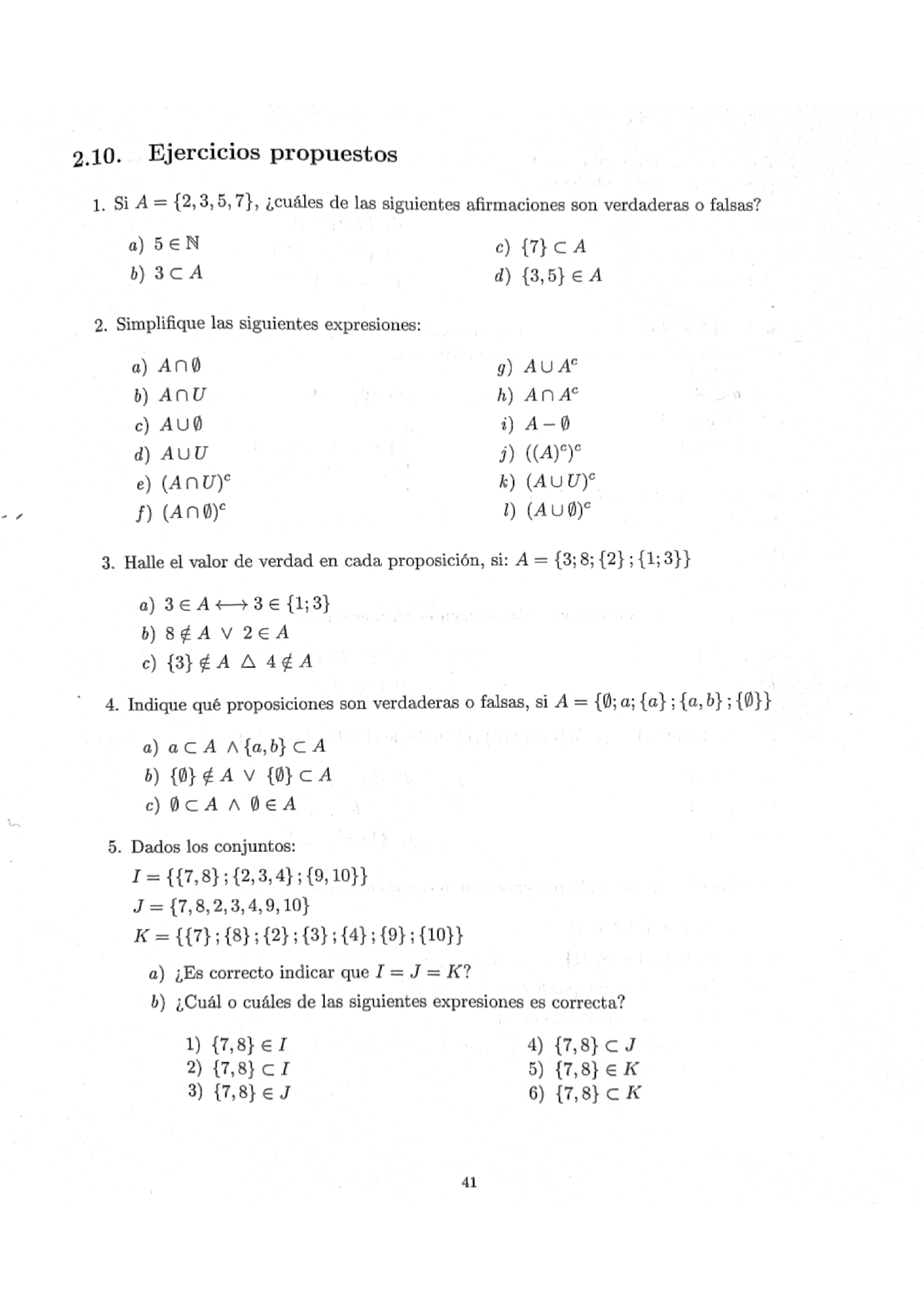 Ejercicios Propuestos - Conjuntos - Razonamiento Logico Matematico ...