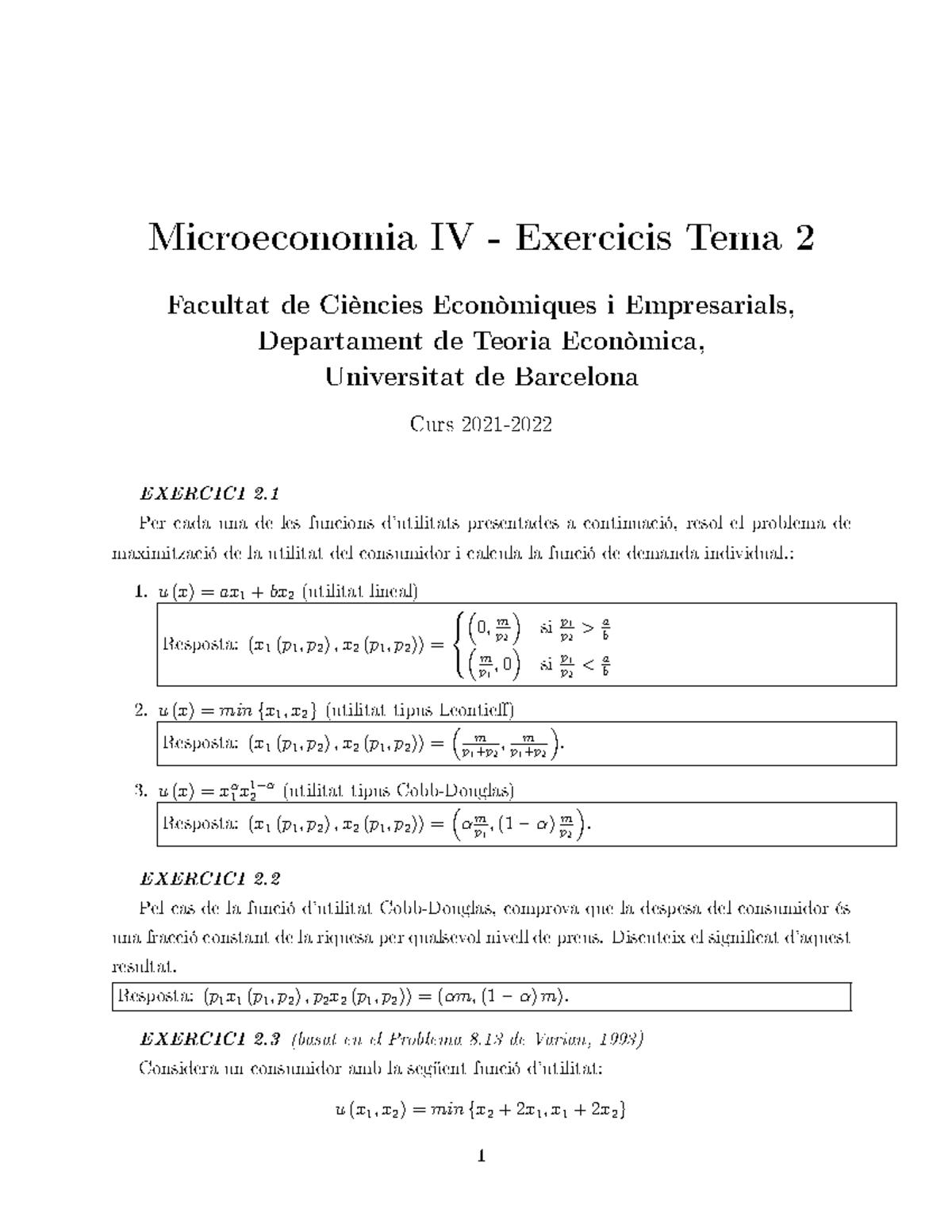 Exercicis Tema 2 Respostes - R♦ ♦♥♦♠ ① R S ♠ T T è♥ S ♦♥ò♠ Q S - Studocu