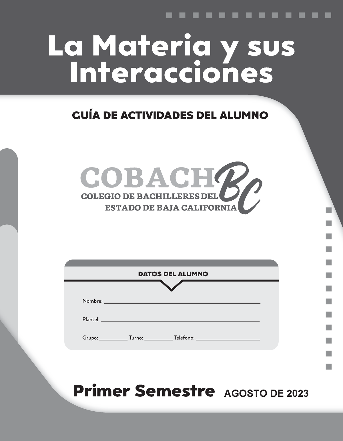 La Materia Y Sus Interacciones - La Materia Y Sus Interacciones Primer ...