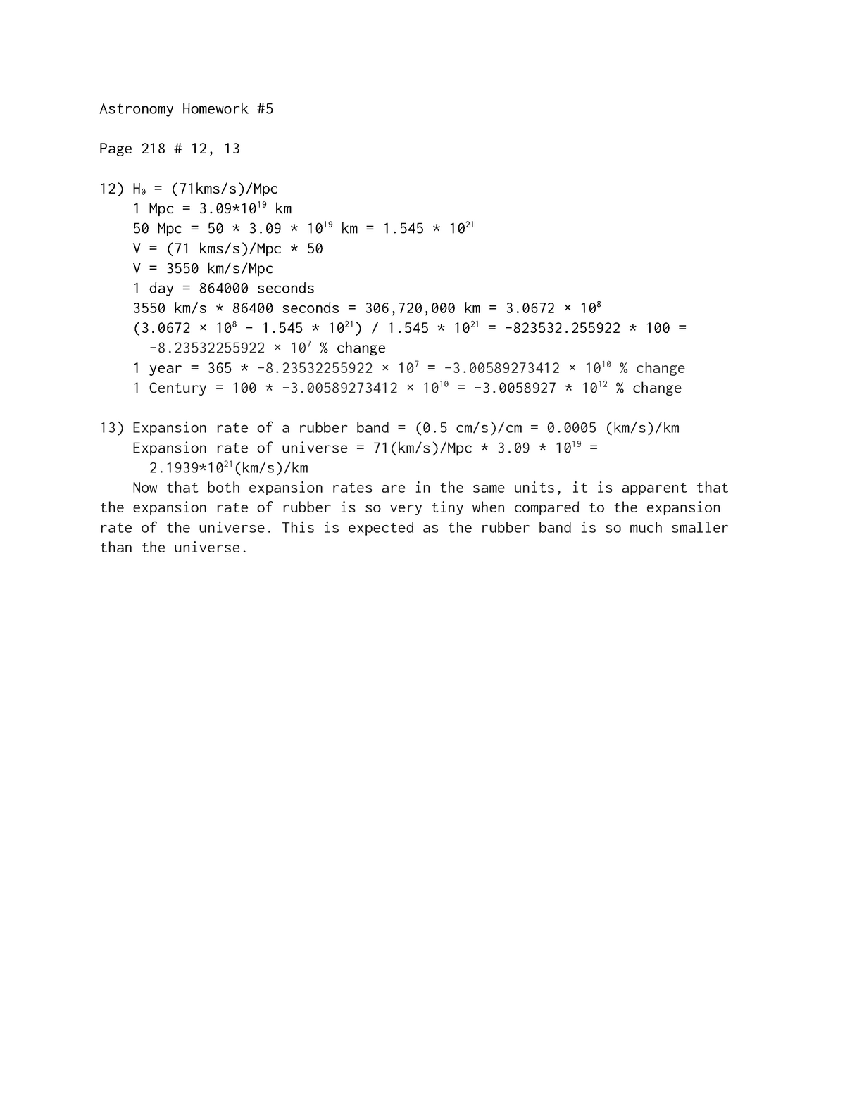 mastering astronomy chapter 5 homework answers