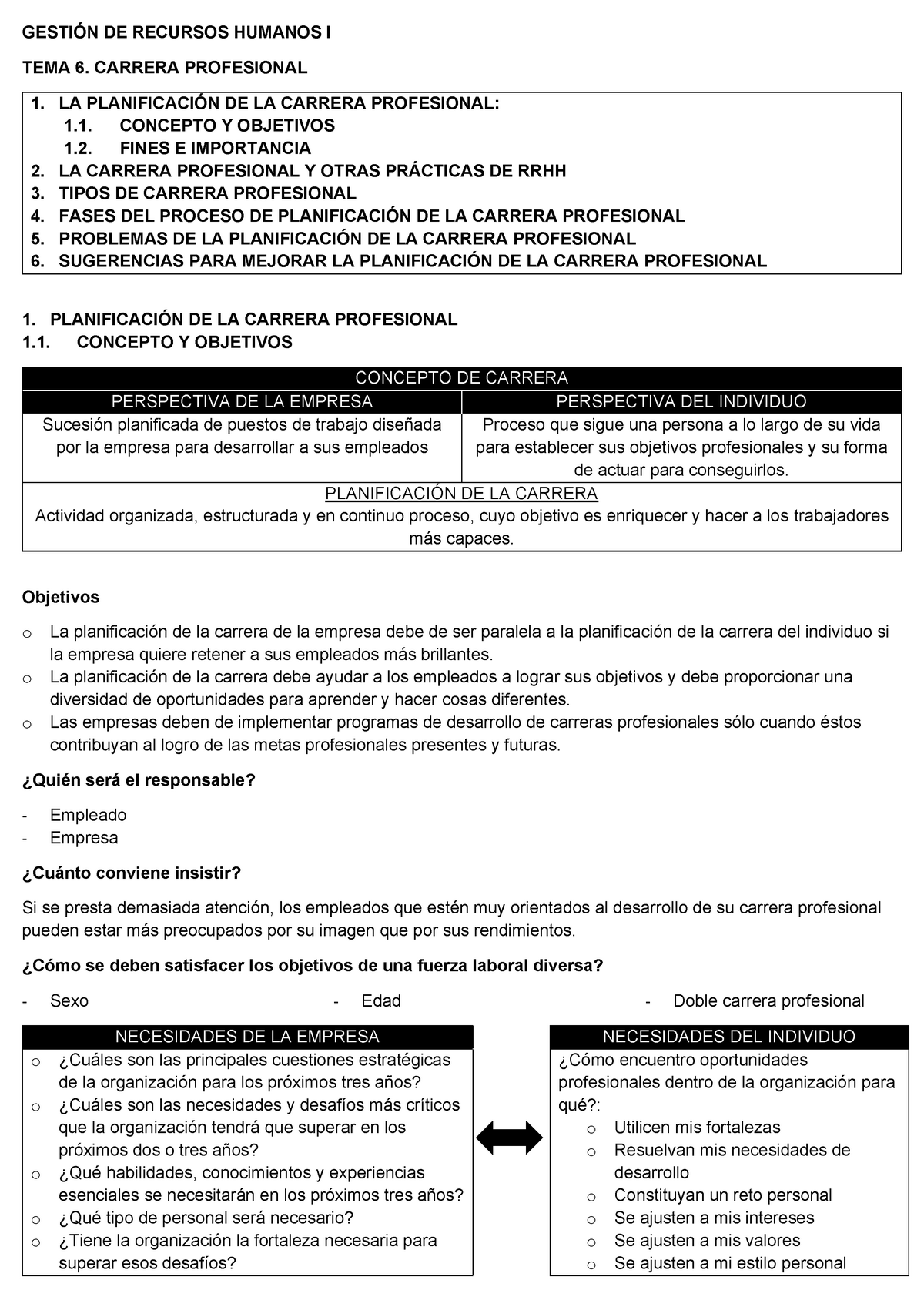 Resumen Tema 6 Gestión De Los Recursos Humanos I GestiÓn De Recursos Humanos I Tema 6 4713