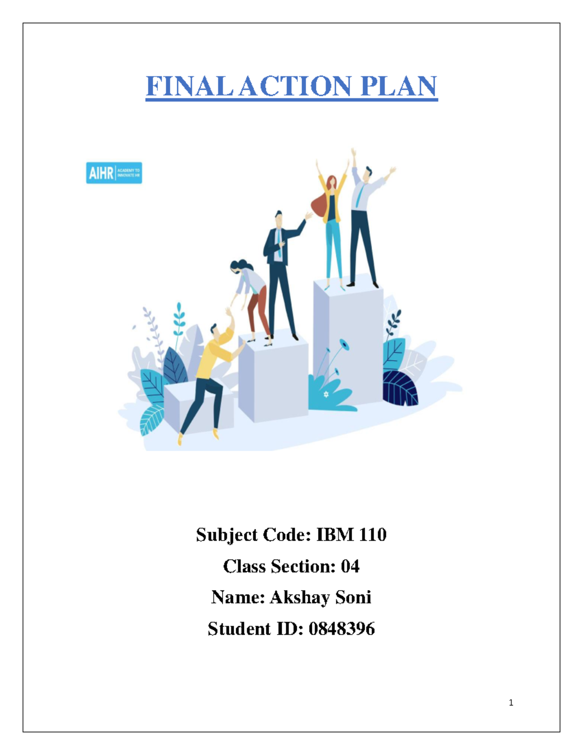 Final Action PLAN-1-5 - AAAAAAAAAAAAAAAA - FINAL ACTION PLAN Subject ...