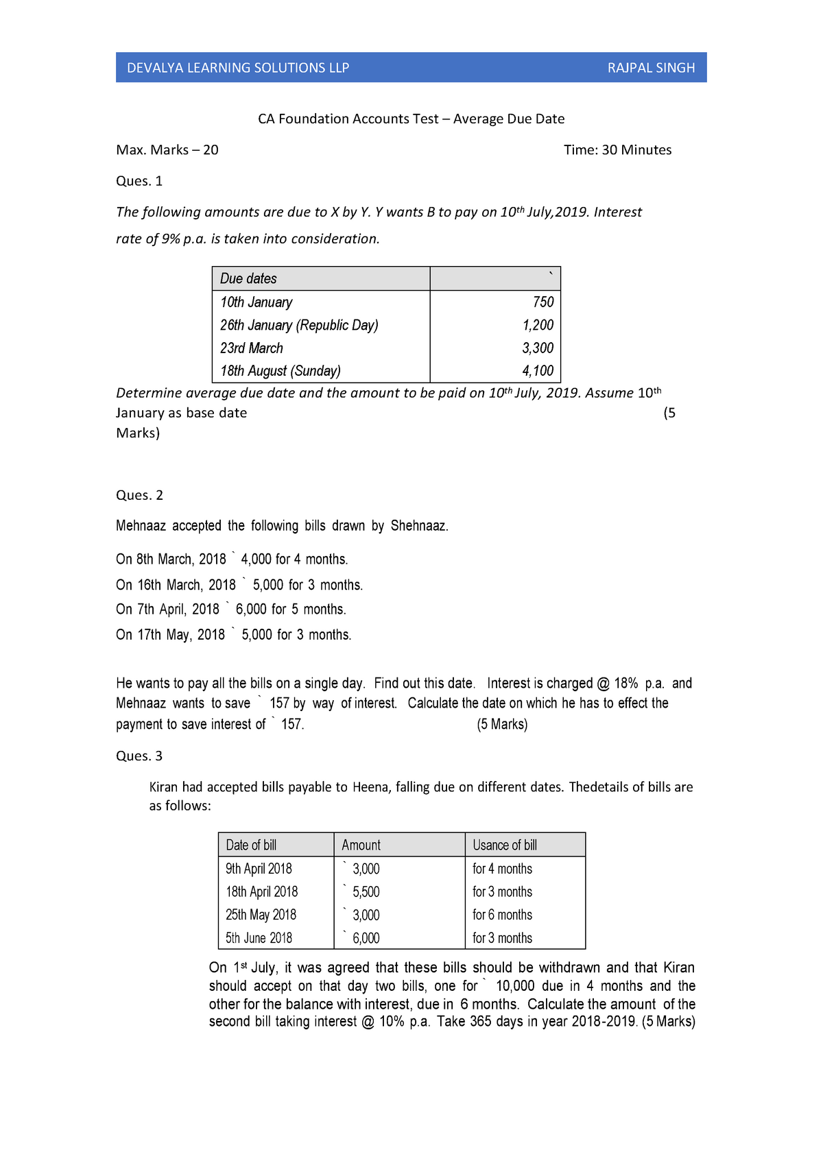 solutions-average-due-date-ques-1-taking-10th-january-as-base-date