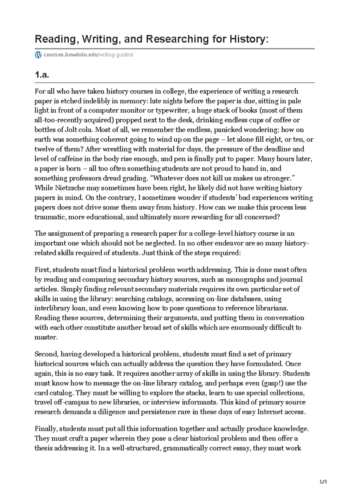 hướng dẫn chi tiết nghiên cứu Reading, Writing, and Researching for