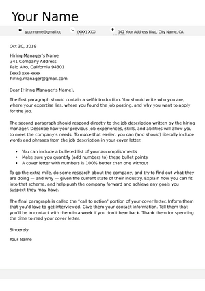 Advanced Cover Letter Template Original - Industrial Training 