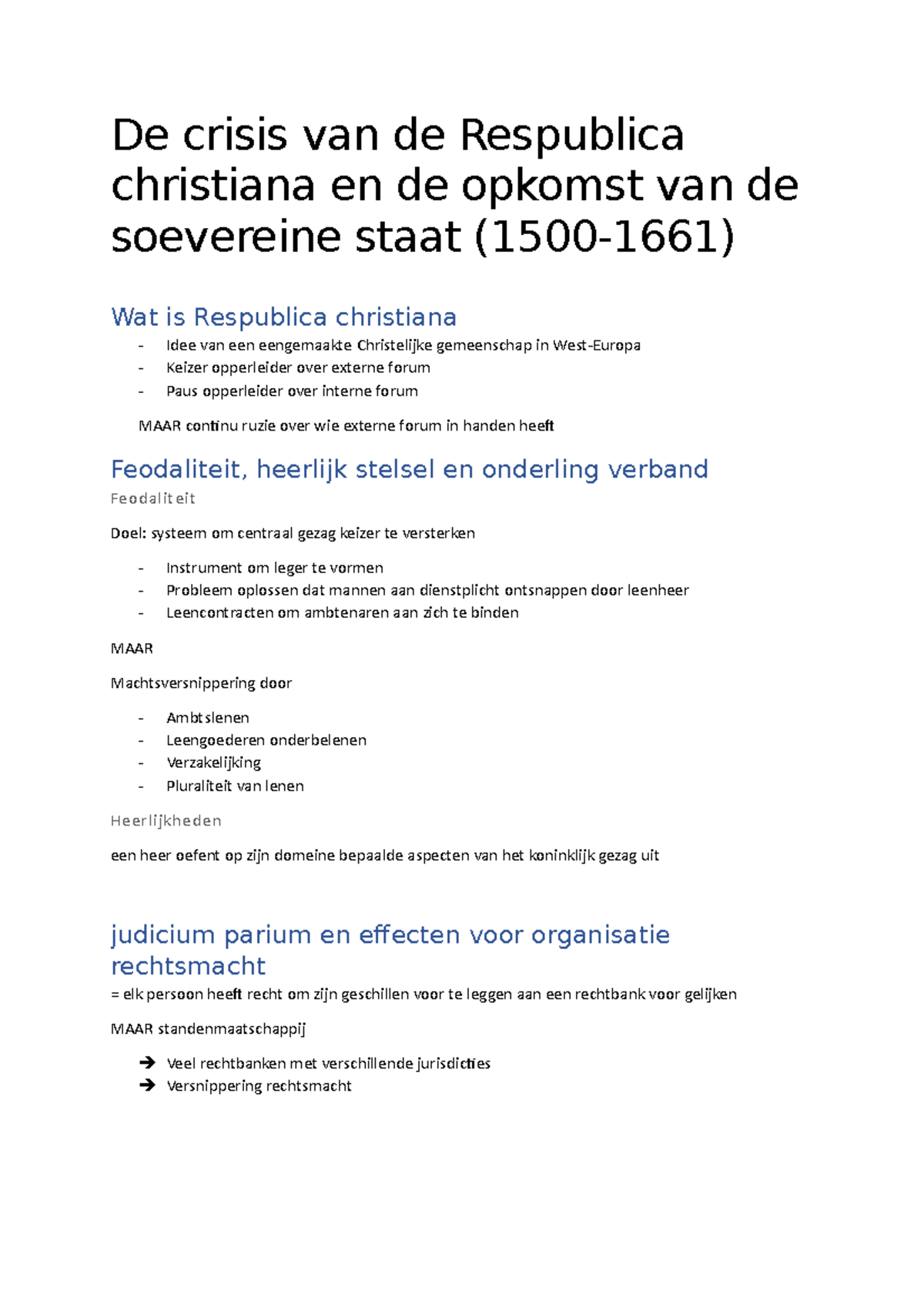 Gpr studiedoelstellingen van leerstof proefexamen De crisis van de