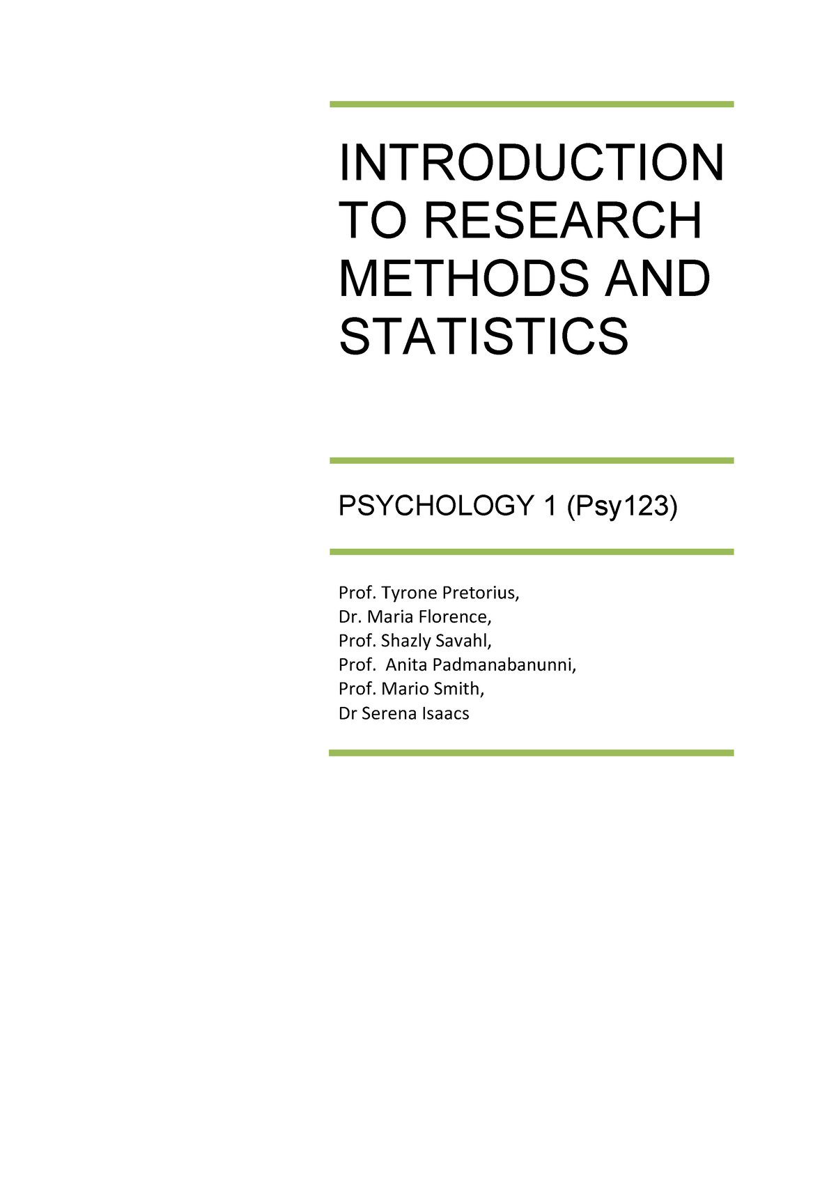 social studies research methods and statistics pdf