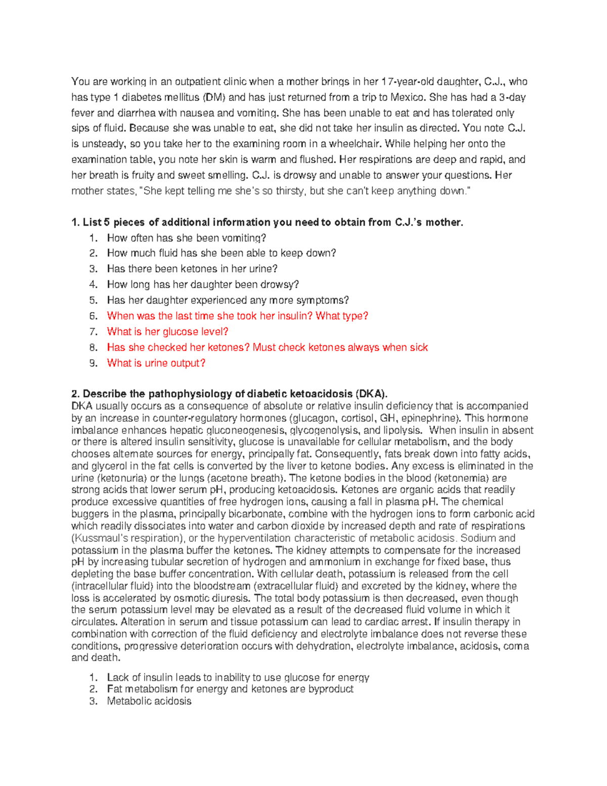 Case Study For Dka at Brianna Gellatly blog