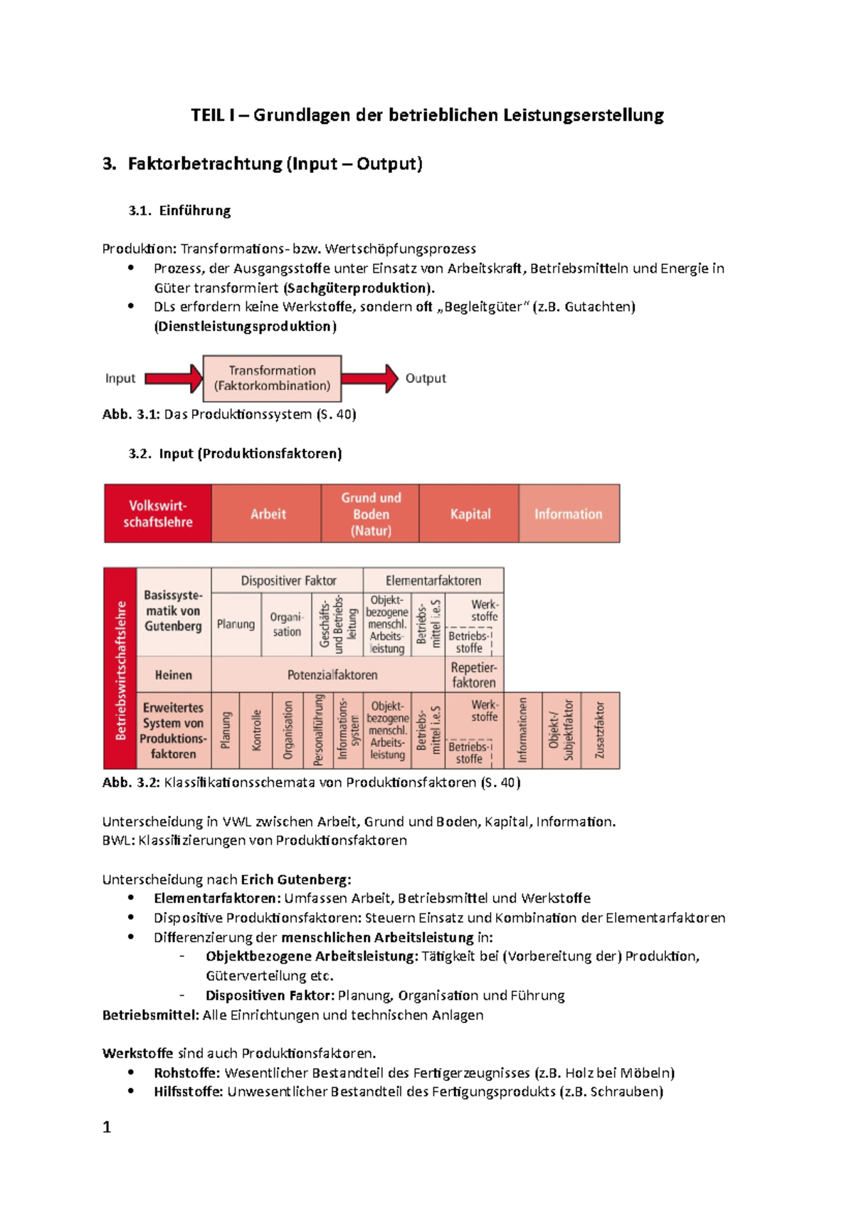 BLP - 3. Kapitel - SS2019 - TEIL I – Grundlagen Der Betrieblichen ...