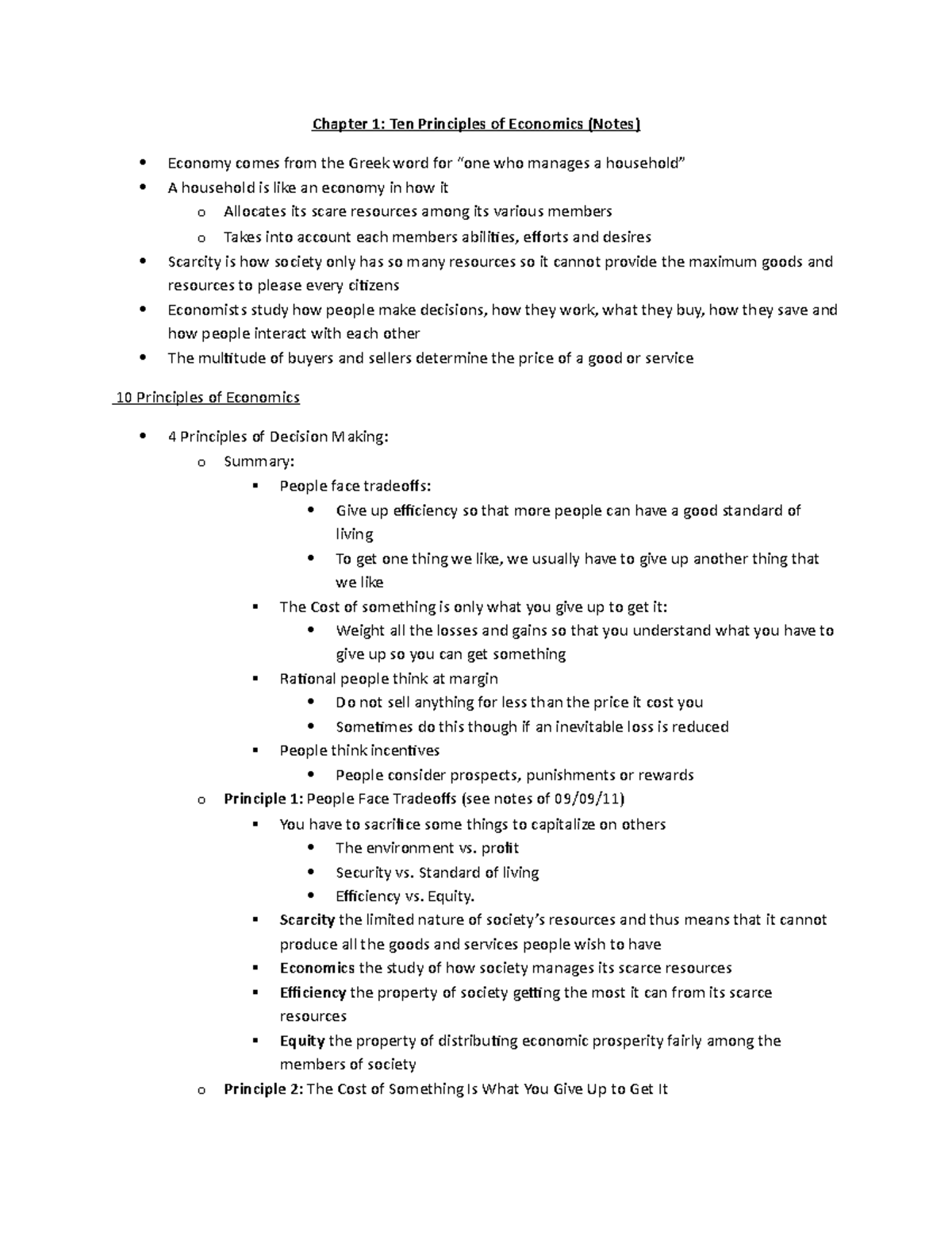 Chapter 1 Ten Principles Of Economics - Chapter 1: Ten Principles Of ...