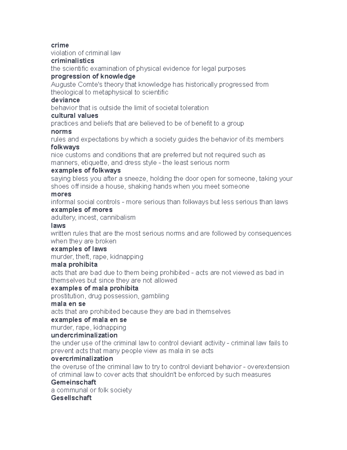 Crime good crime violation of criminal law criminalistics the