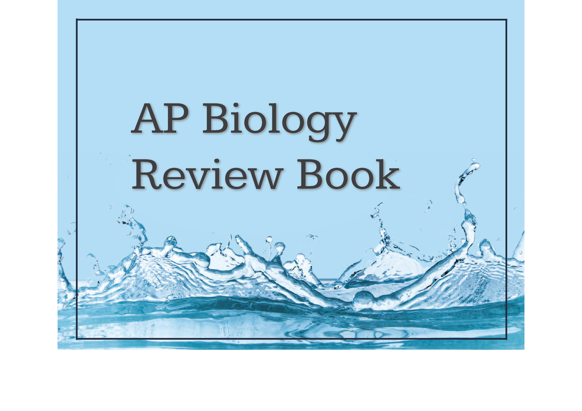 AP Biology Semester 2 Review AP Biology Review Book Table of Contents