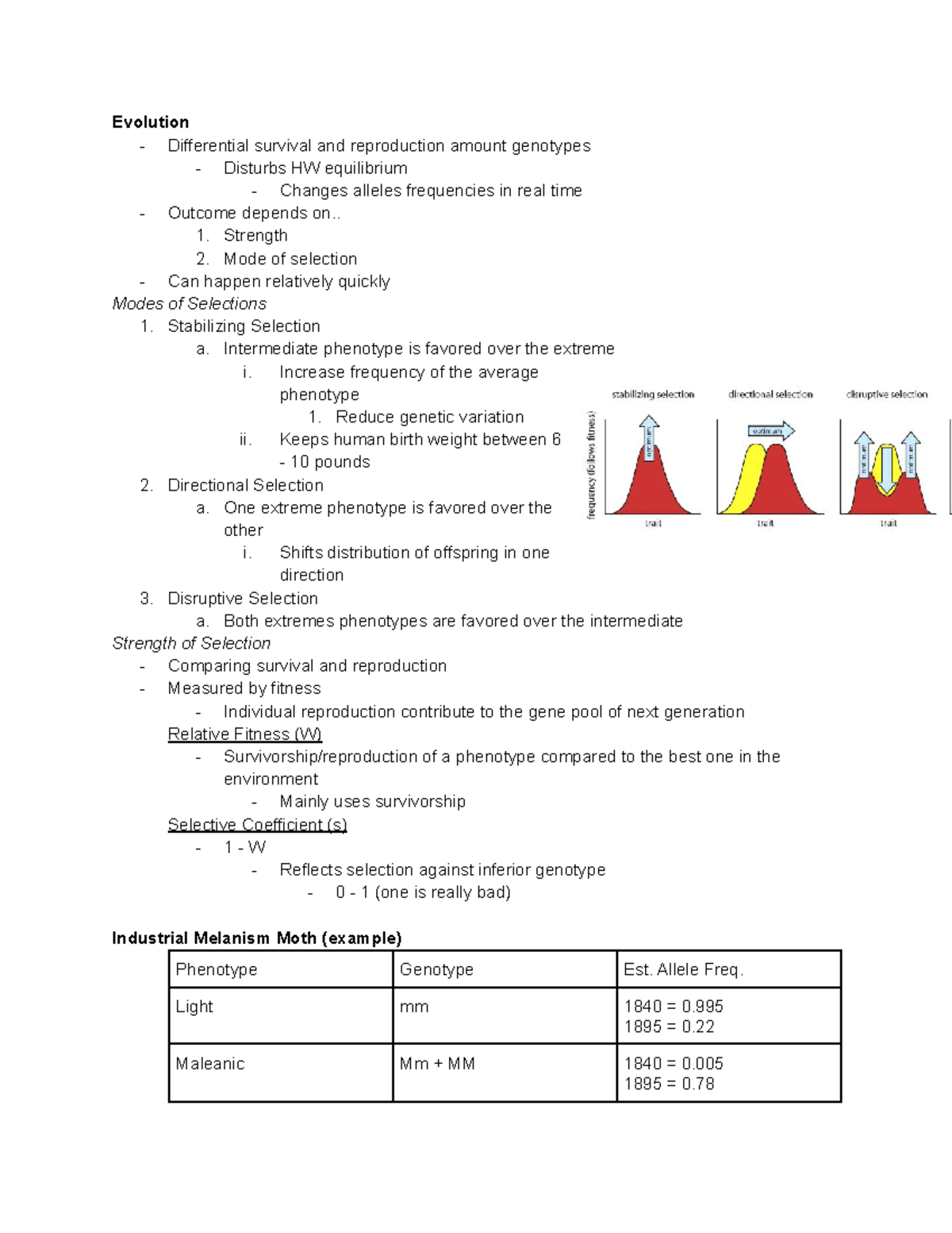 Lecture 13 Evolution Differential survival and reproduction amount