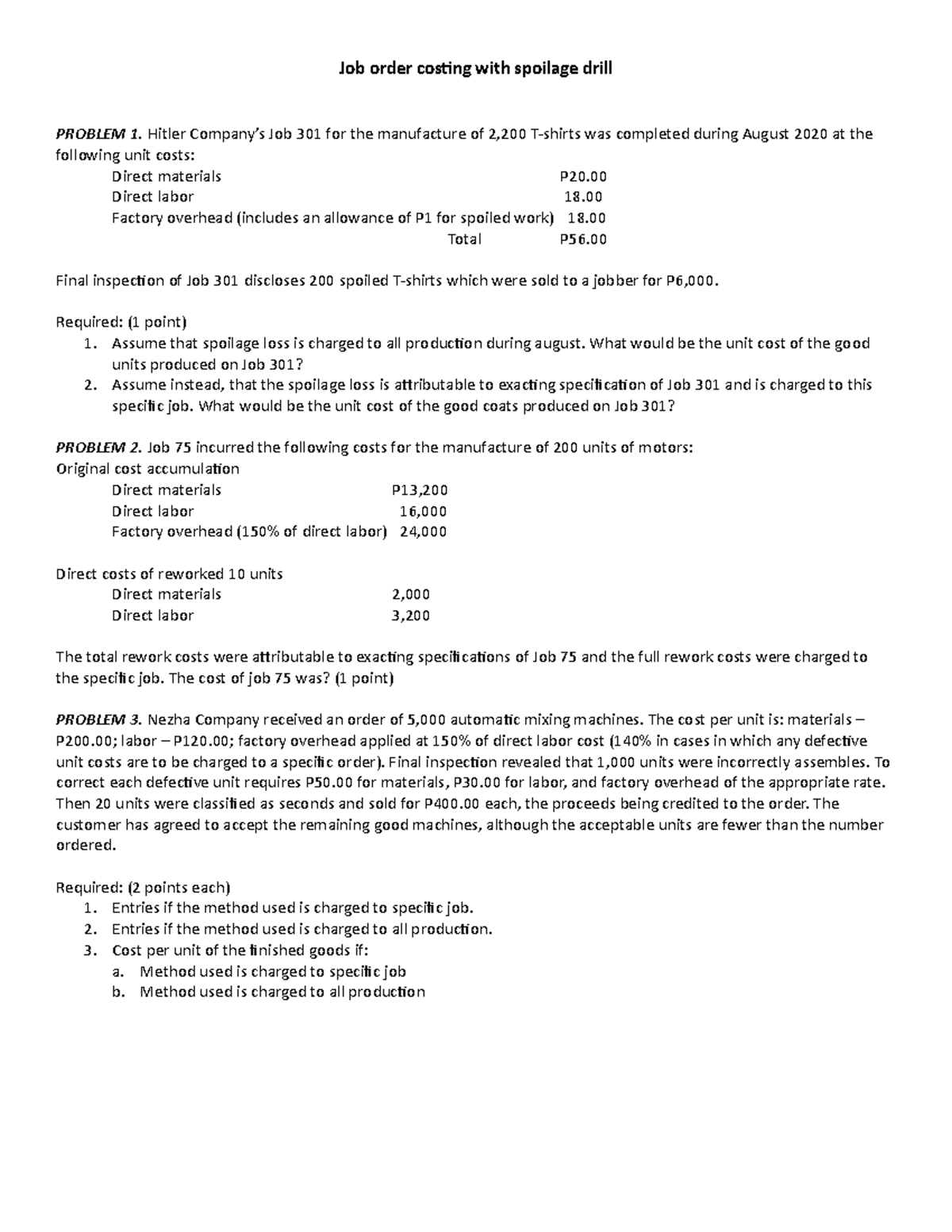 File (15) - analie dedios - Job order costing with spoilage drill ...