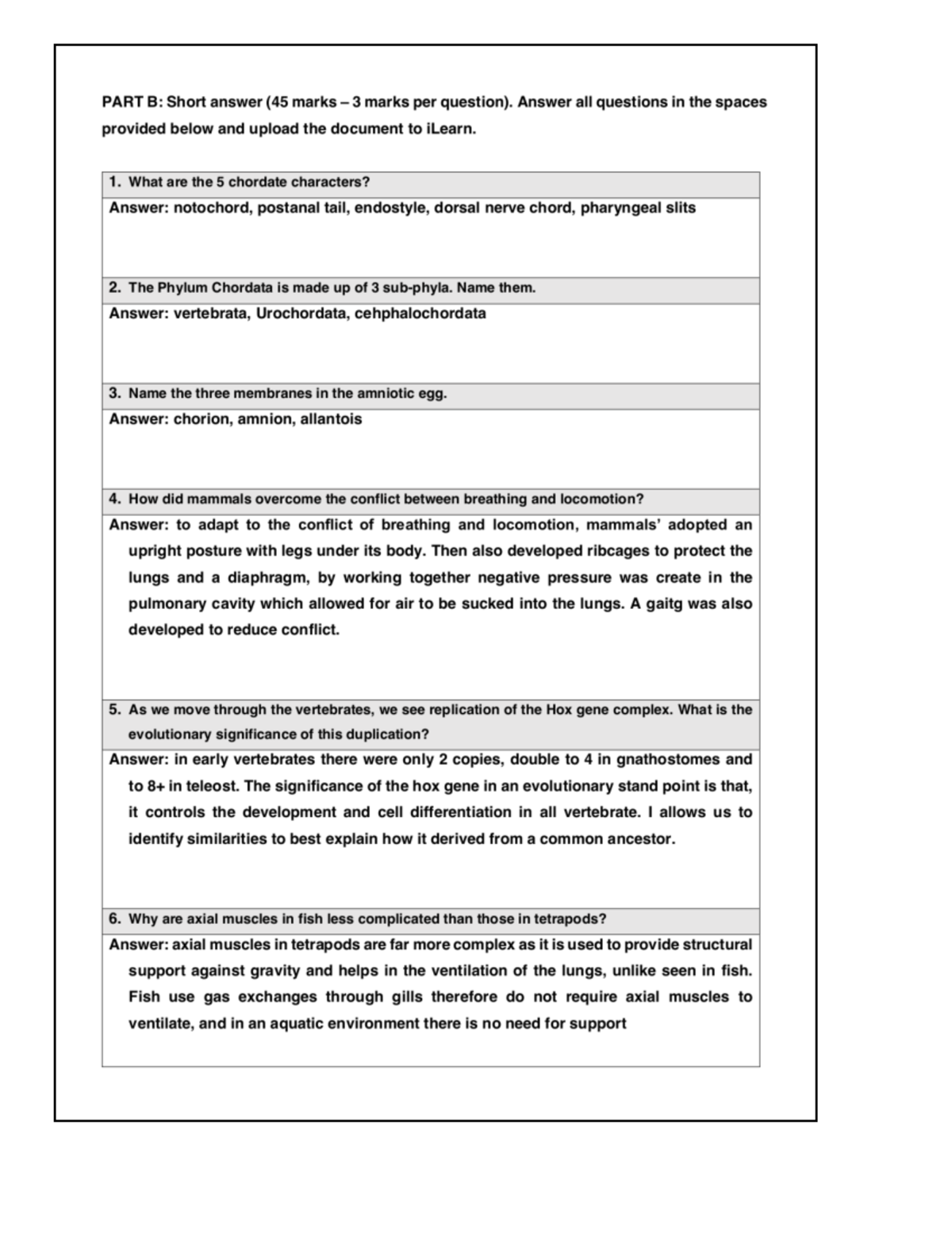 Final Exam Short Answers 2020 - BIOL369 - Studocu
