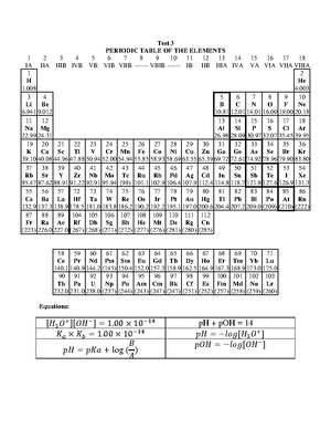 CHM+2046+Test+1+Coversheet - PERIODIC TABLE OF THE ELEMENTS 1 IA 2 IIA ...