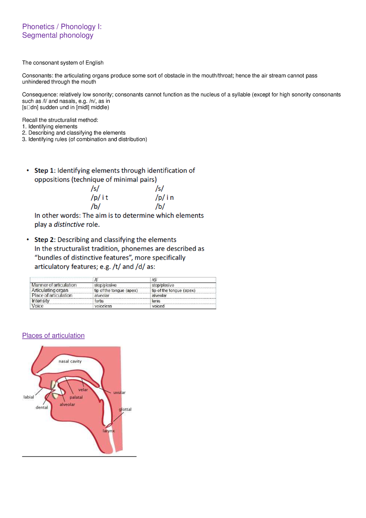 Eng 3.2 Socio - Phonetics / Phonology I: Segmental phonology The ...