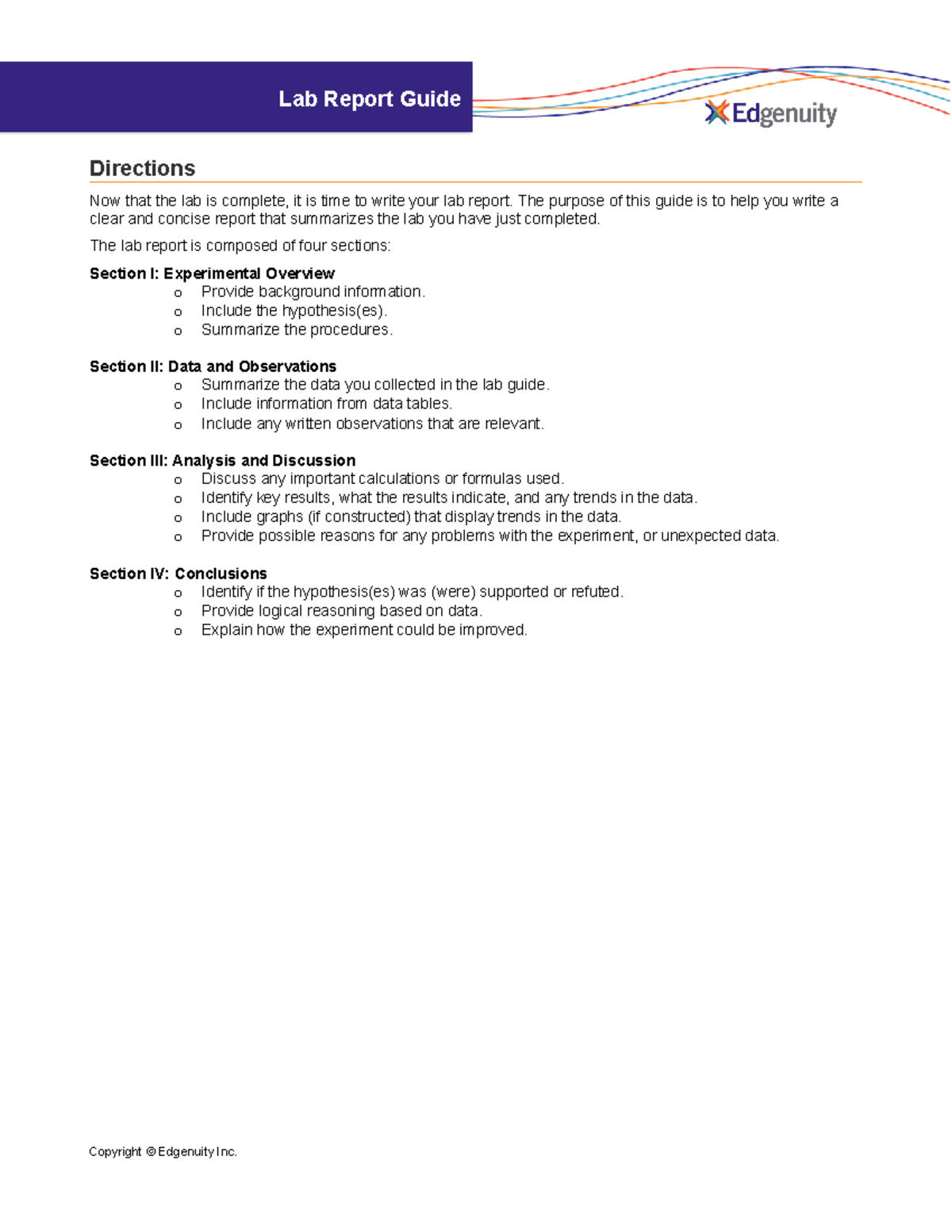Lab Report Guide - basically just to get a 90% which is what I got so ...