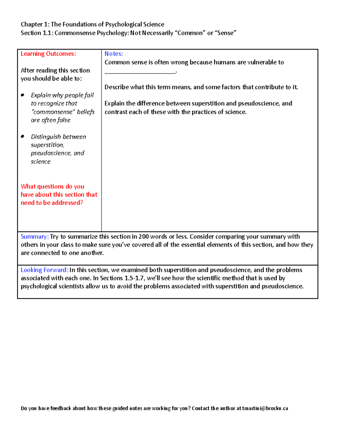 Chapter 1 - lec 1 guided notes - Chapter 1: The Foundations of ...