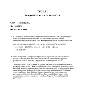 Soal EKMA4215 Tugas 1 - Manajemen - LEMBAR SOAL TUGAS TUTORIAL KE ...