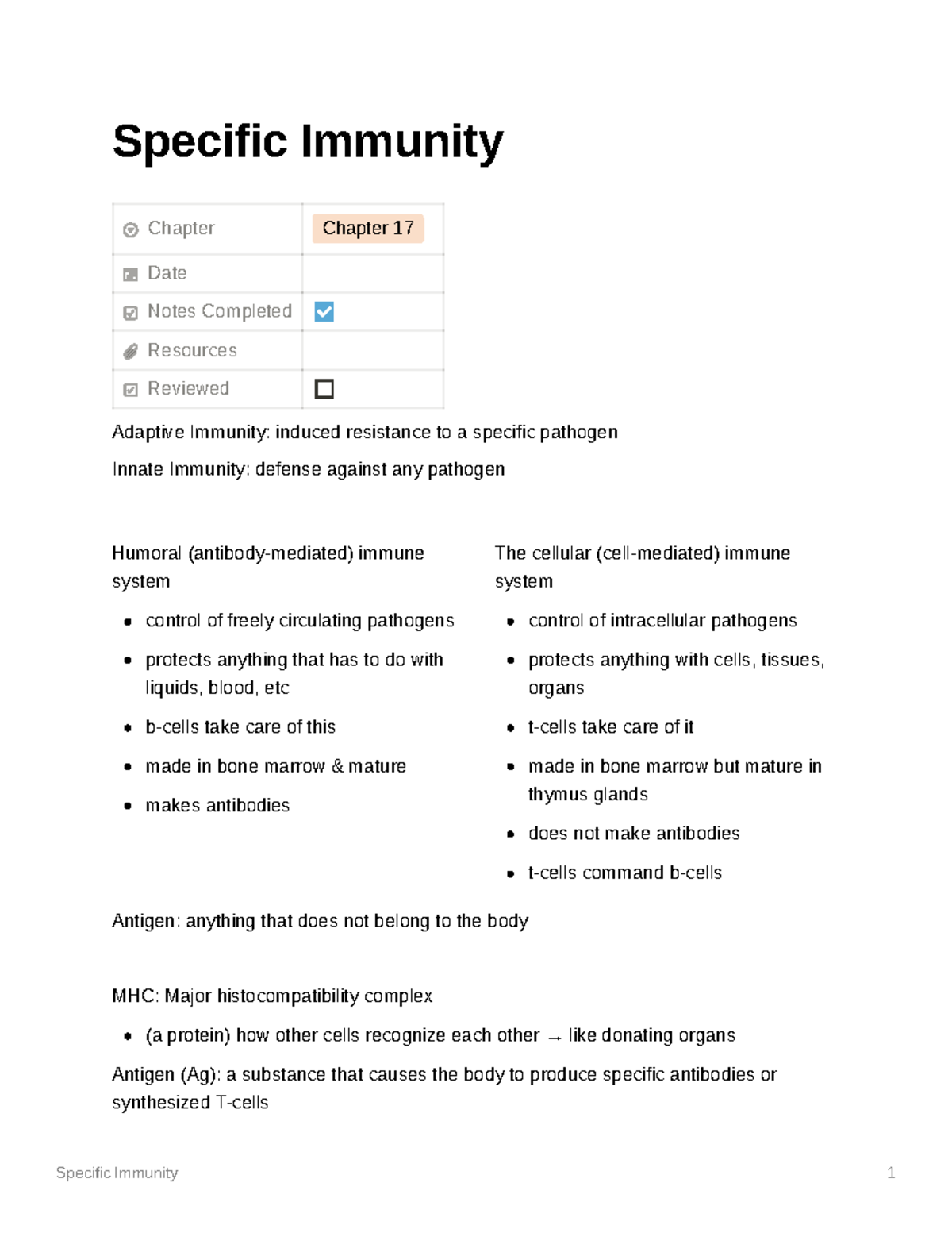 specific-immunity-specific-immunity-chapter-chapter-17-date-notes