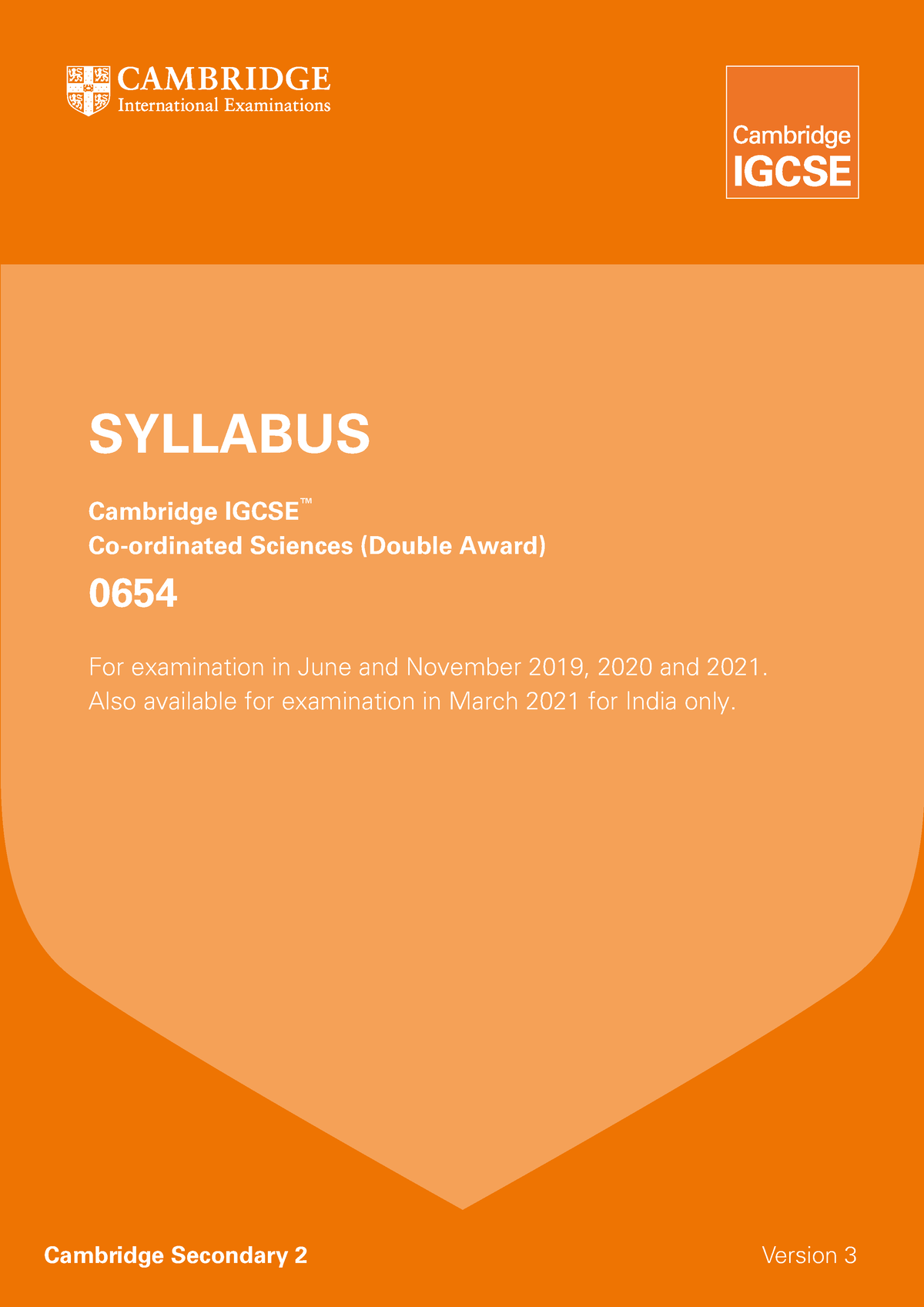 Grade Thresholds - March 2020: Cambridge IGCSE Biology (0610)