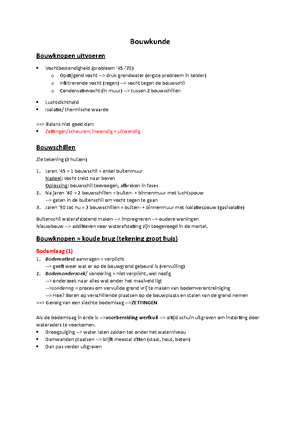 Samenvatting Bouwkunde - Vragen Hoofdstuk 1: Basis Planlezen Wat Is Een ...