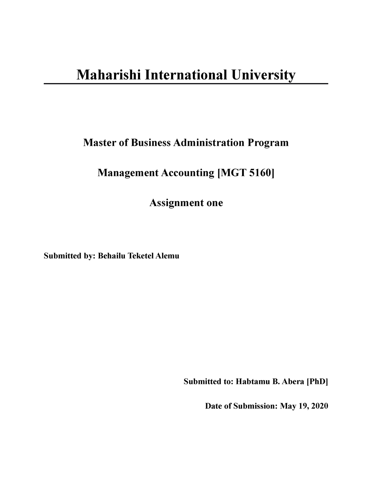 management accounting bachelor thesis