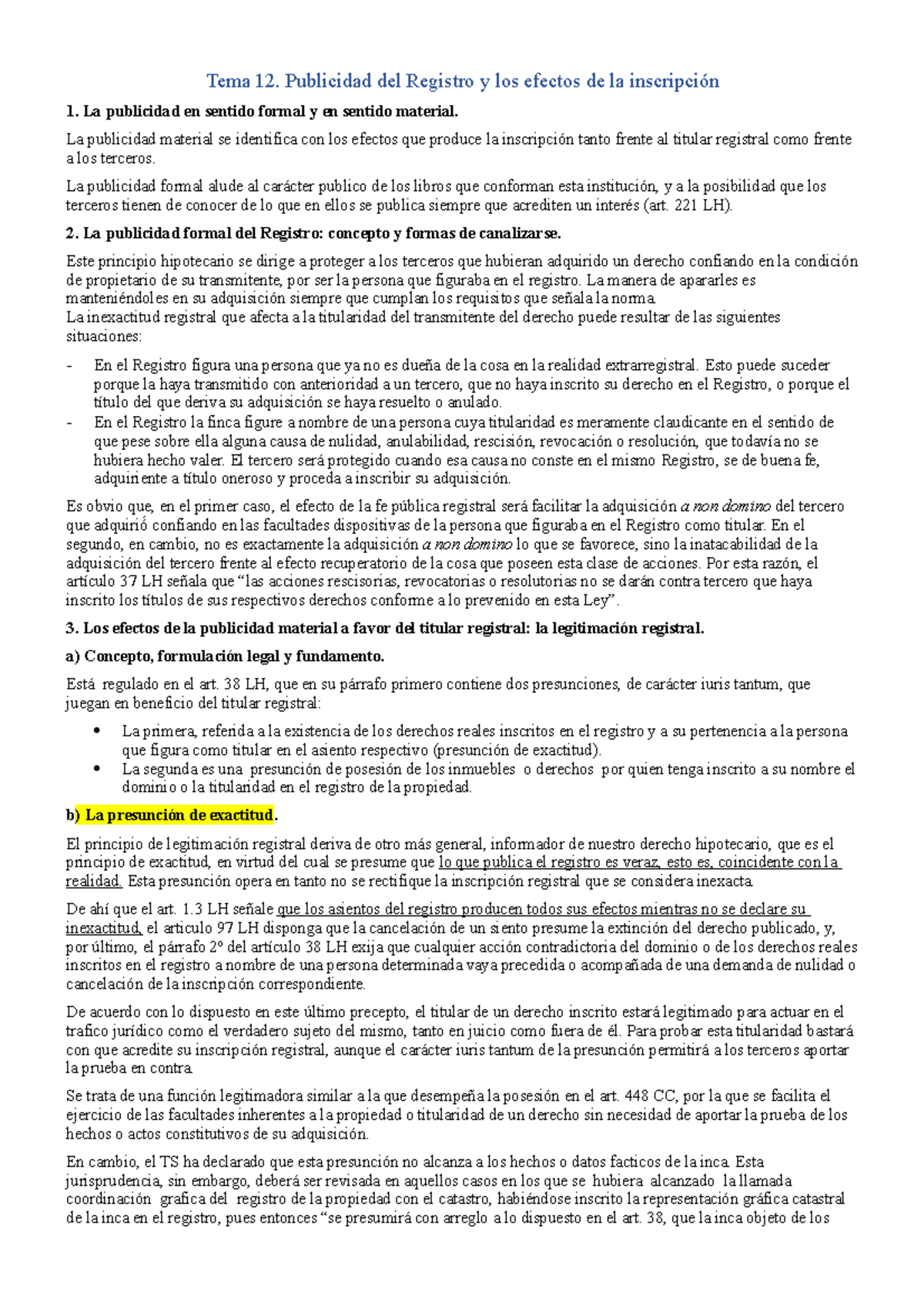 Apuntes Del Tema-12 Registro E Inscripción - Tema 12. Publicidad Del ...