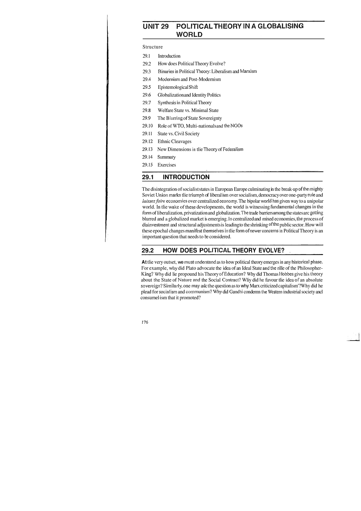 Unit-29 - Ooooaaa - Structure 29 Introduction 29 How does Political ...