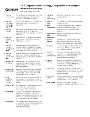 Quizlet(ch1) - Quiz - MIS CHAPTER 1 Study Online At Quizlet/_2i5qj9 1 ...