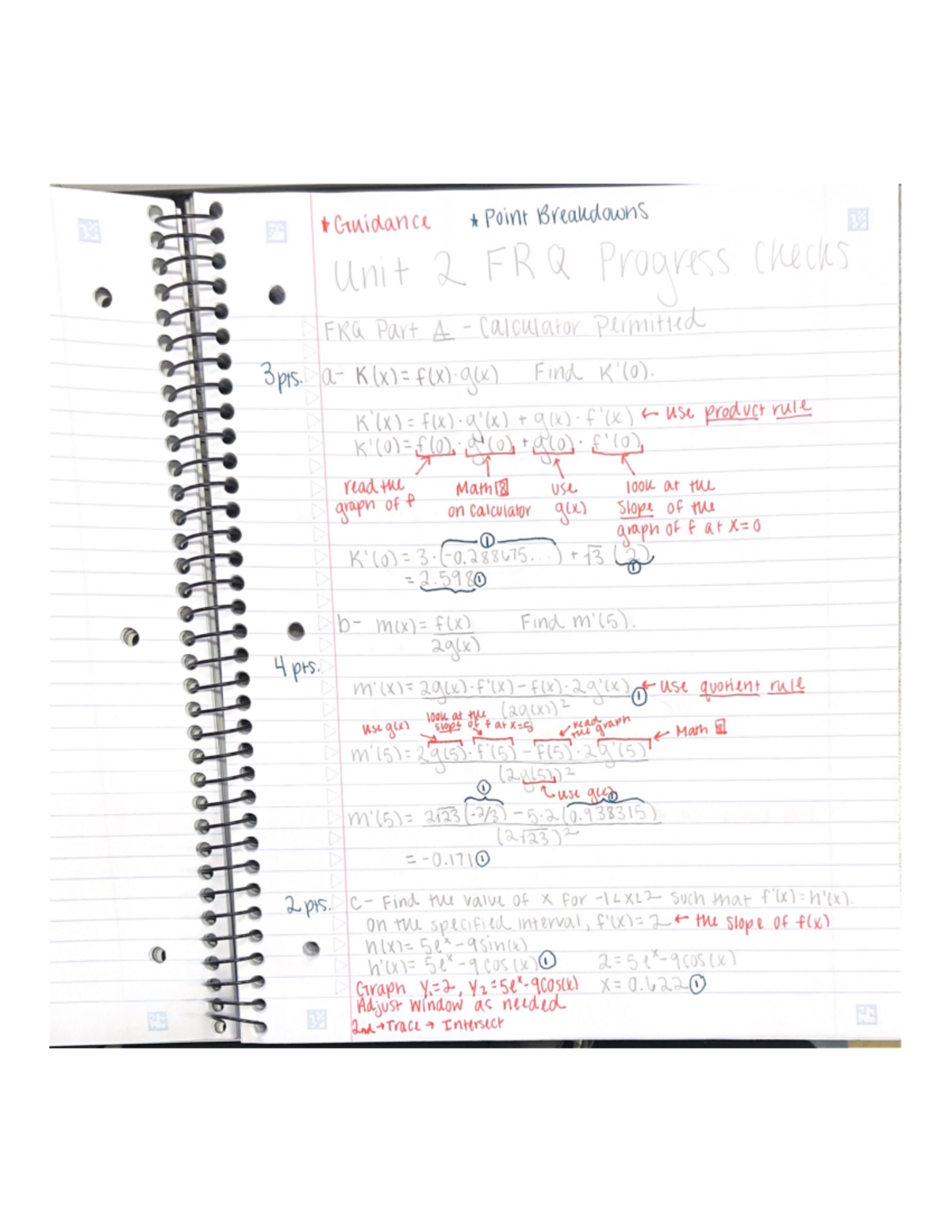 Unit+2+Free+Response+Practice+KEYS - Guidance Point Breakdowns Unit 2 ...