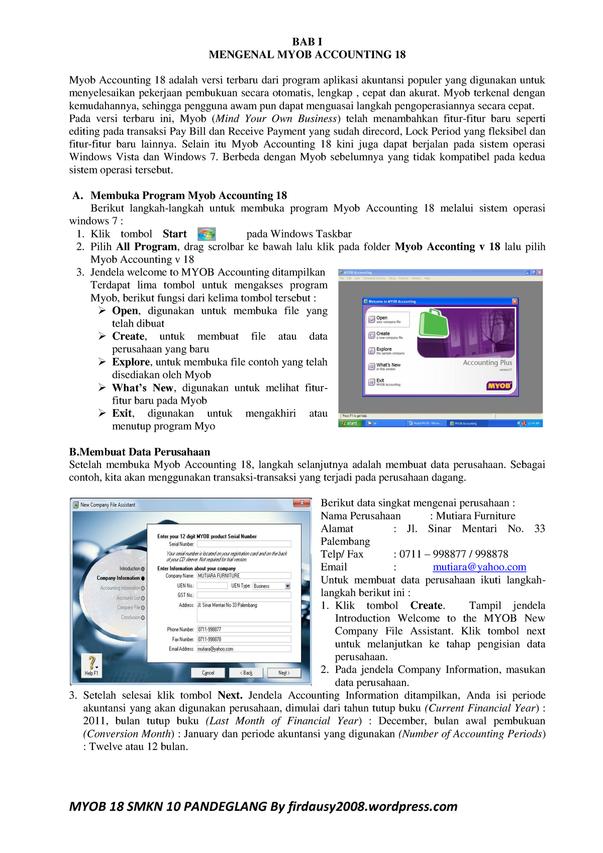 Modul Myob 18 Terbaru - LABAKUN - MYOB 18 SMKN 10 PANDEGLANG By ...