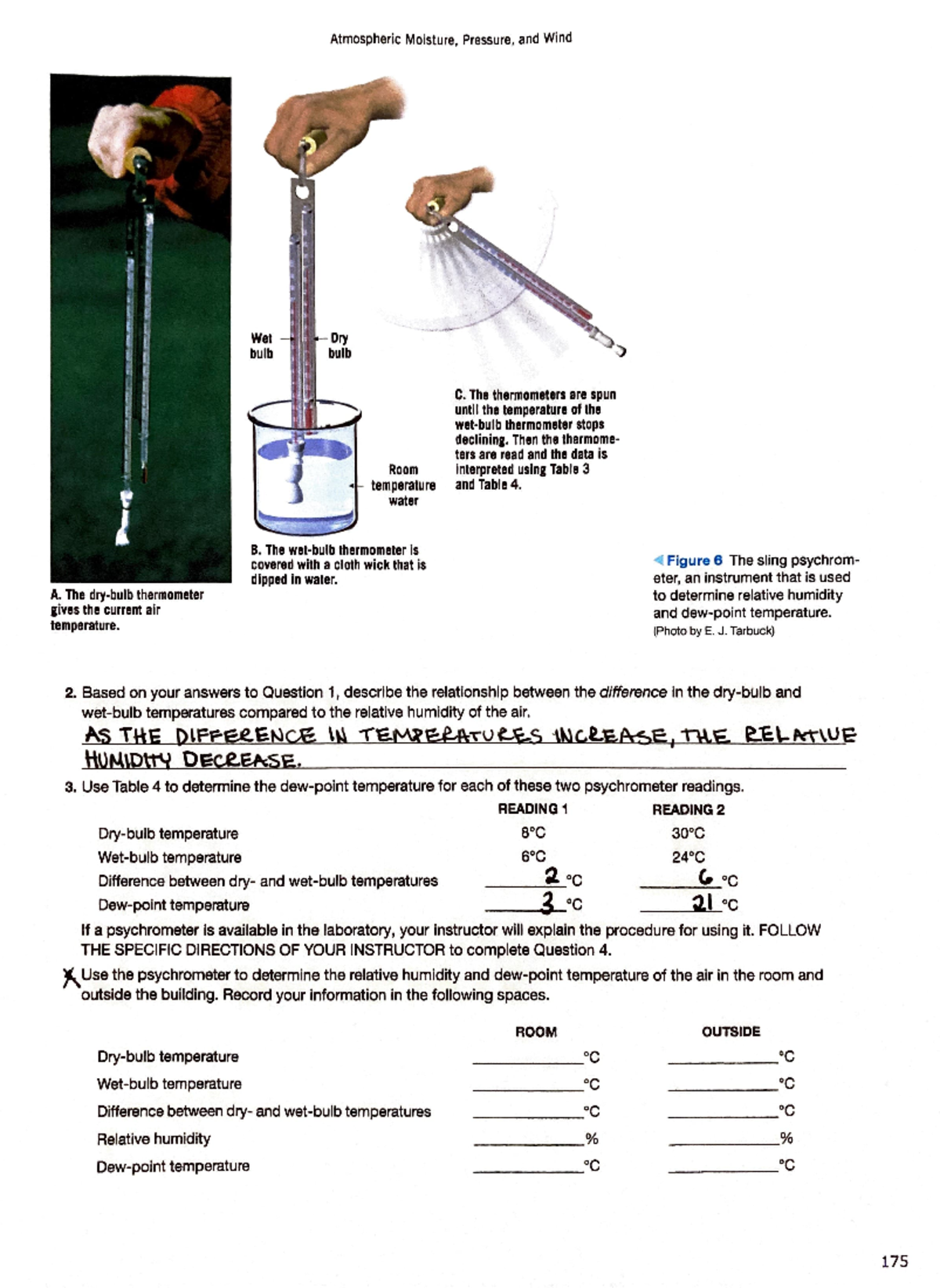 Atmospheric Moisture, Pressure, and Windpart2 ii r ii r b I l e