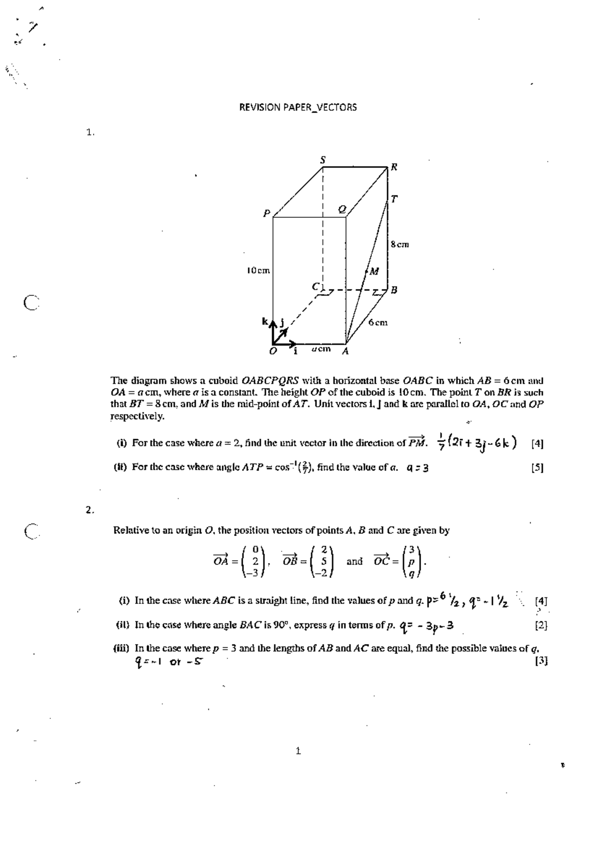 Vector Revision - Business management - Studocu