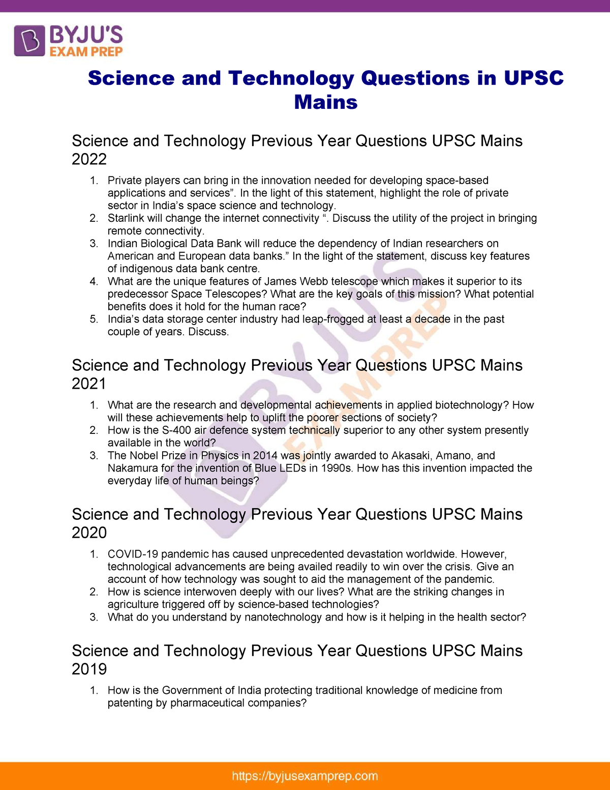 science and technology essay topics upsc