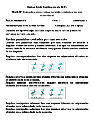 ángulos exteriores alternos en el mundo real