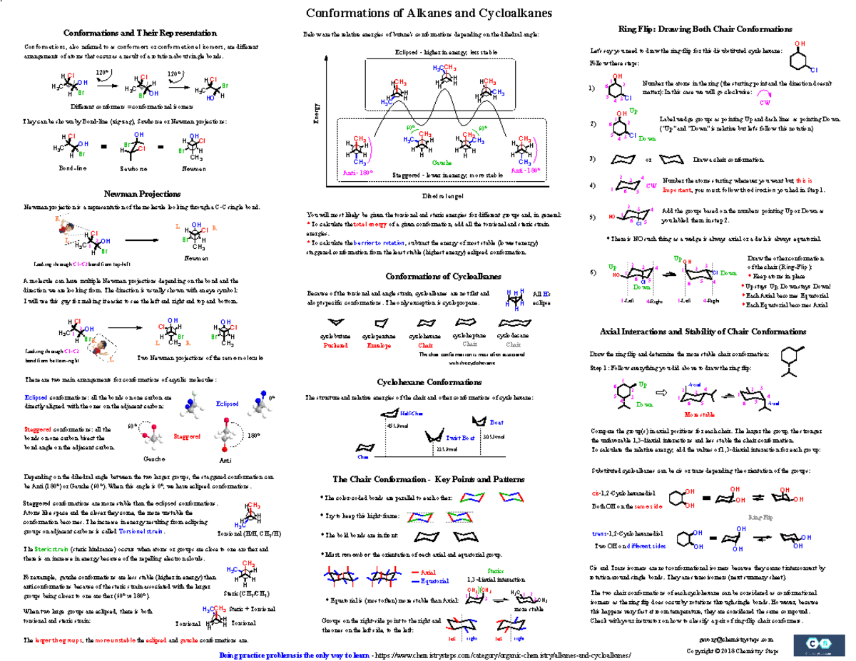 Conformations of Alkanes and Cycloalkanes-12 - Organic Chemistry C ...