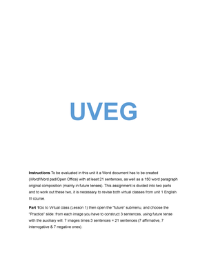 assignment 2 text file uveg scribd