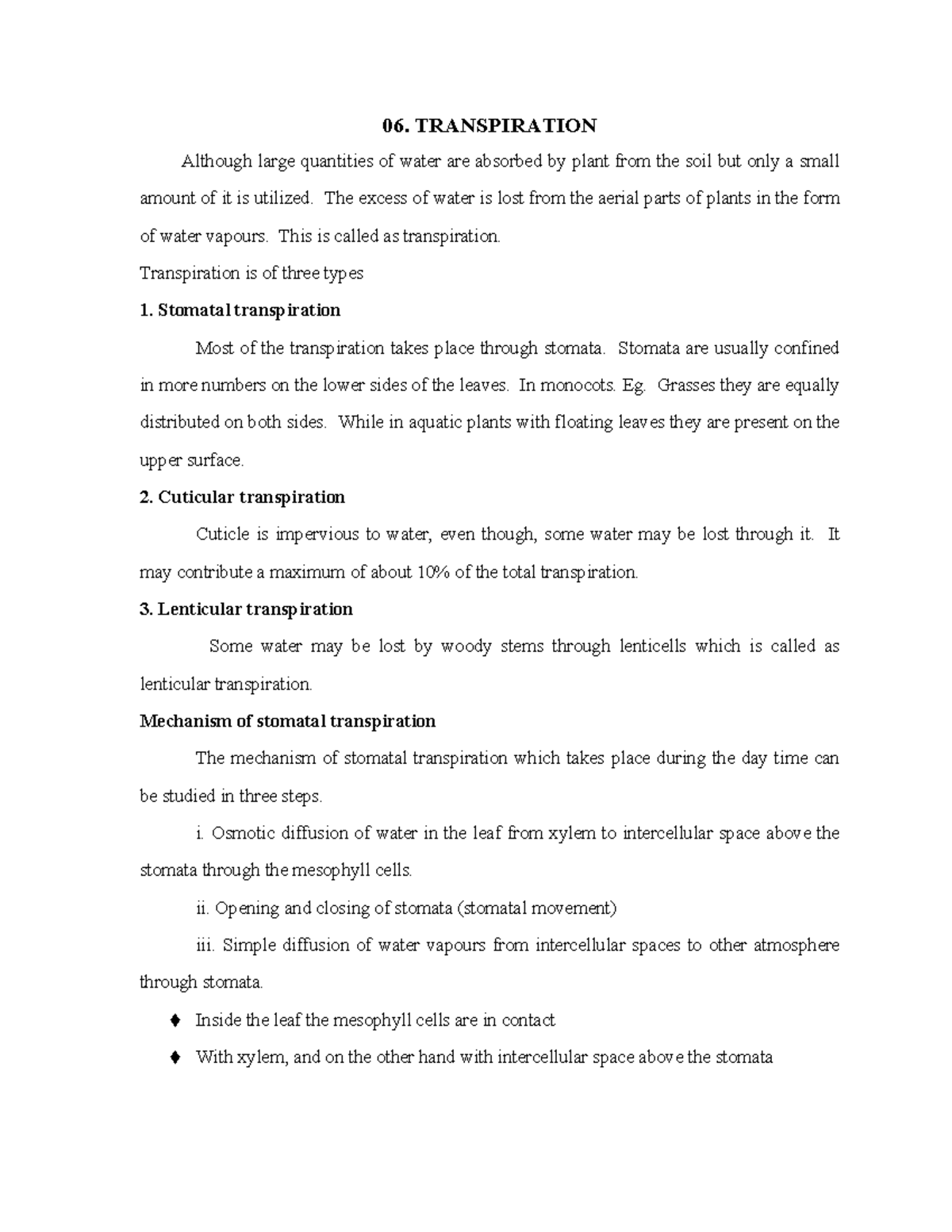 Lec06 - This are the biology notes of 11 th standard - 06 ...
