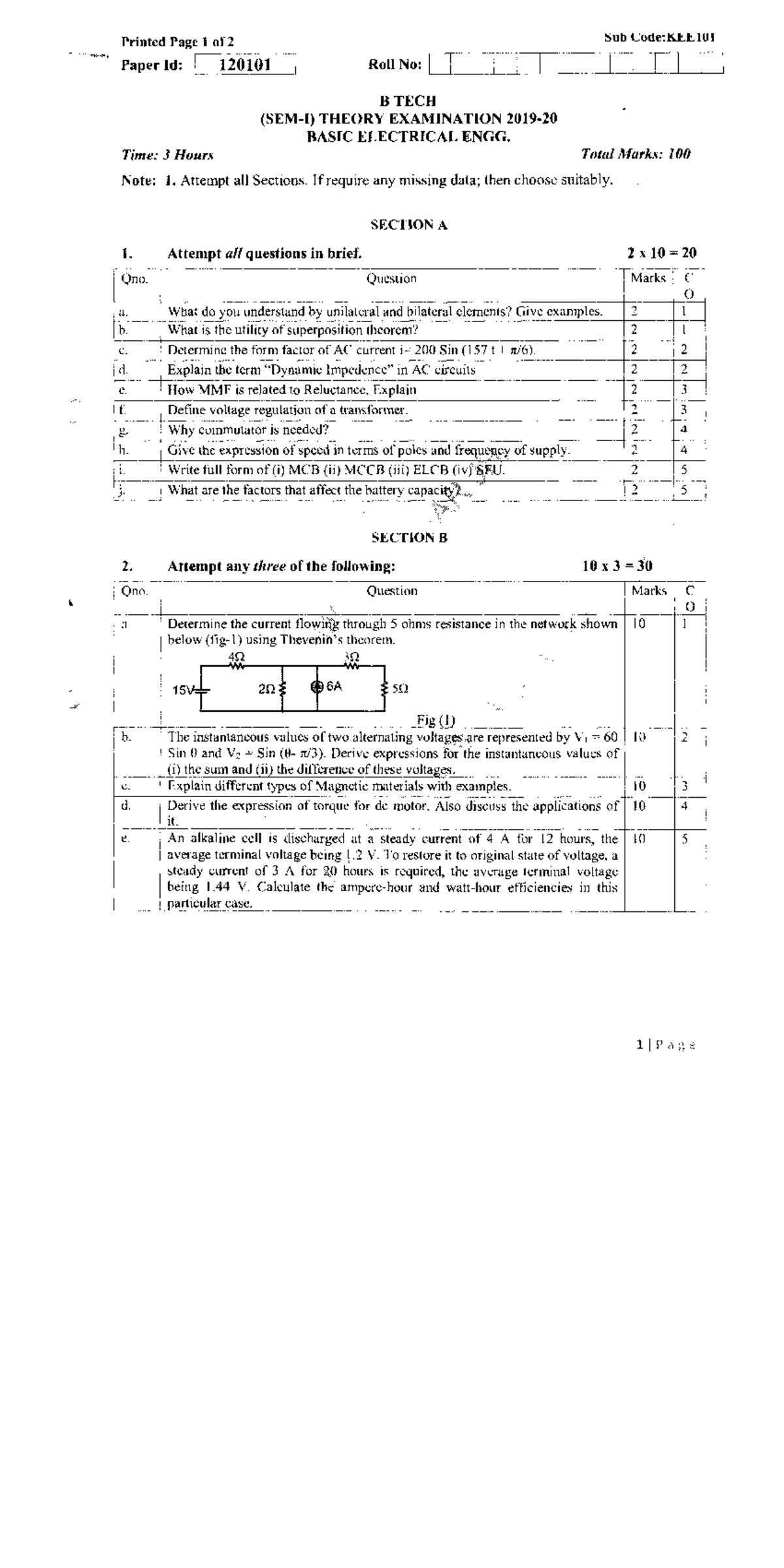 Basic ElectricalENGG Basic electrical engineering Studocu