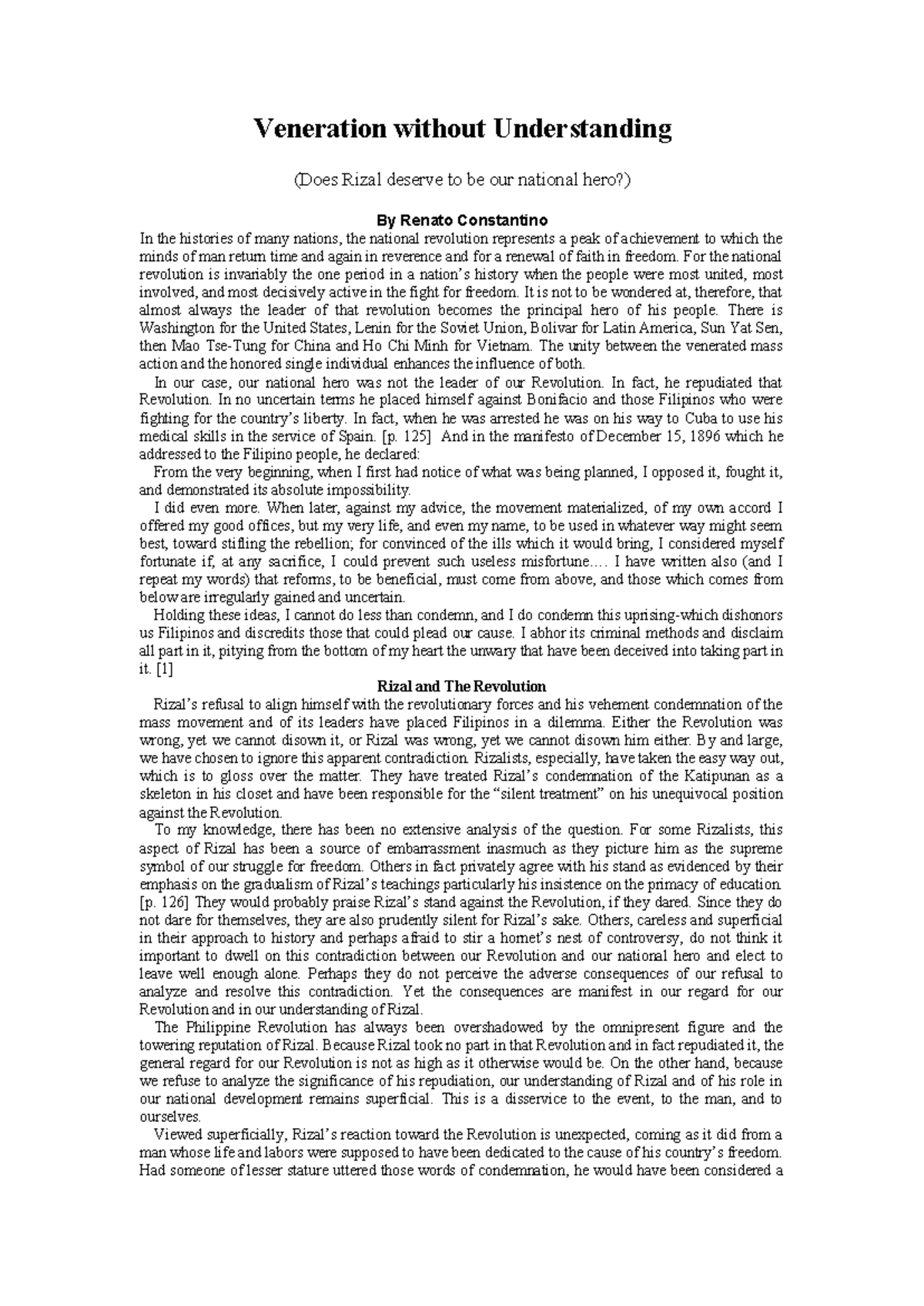 Reading Veneration without Understanding-1 - Veneration without ...