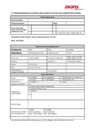 Formulier 0-meting op generieke competenties - 0-meting generieke ...